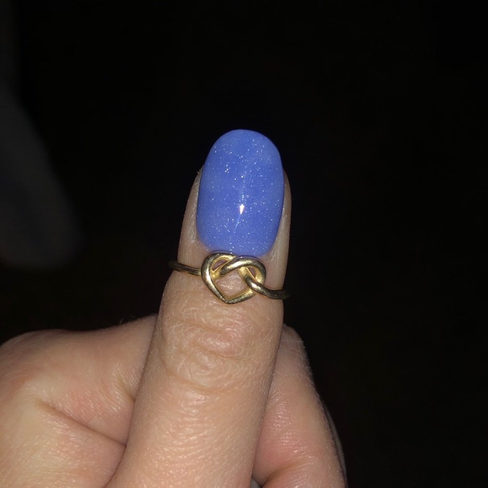 James Avery 14k gold heart knot ring